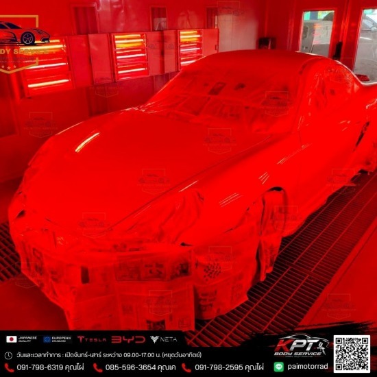 อู่ซ่อมรถ Tesla รถ BYD - KPT Body Service - อู่ทำสีรถยนต์ มีนบุรี